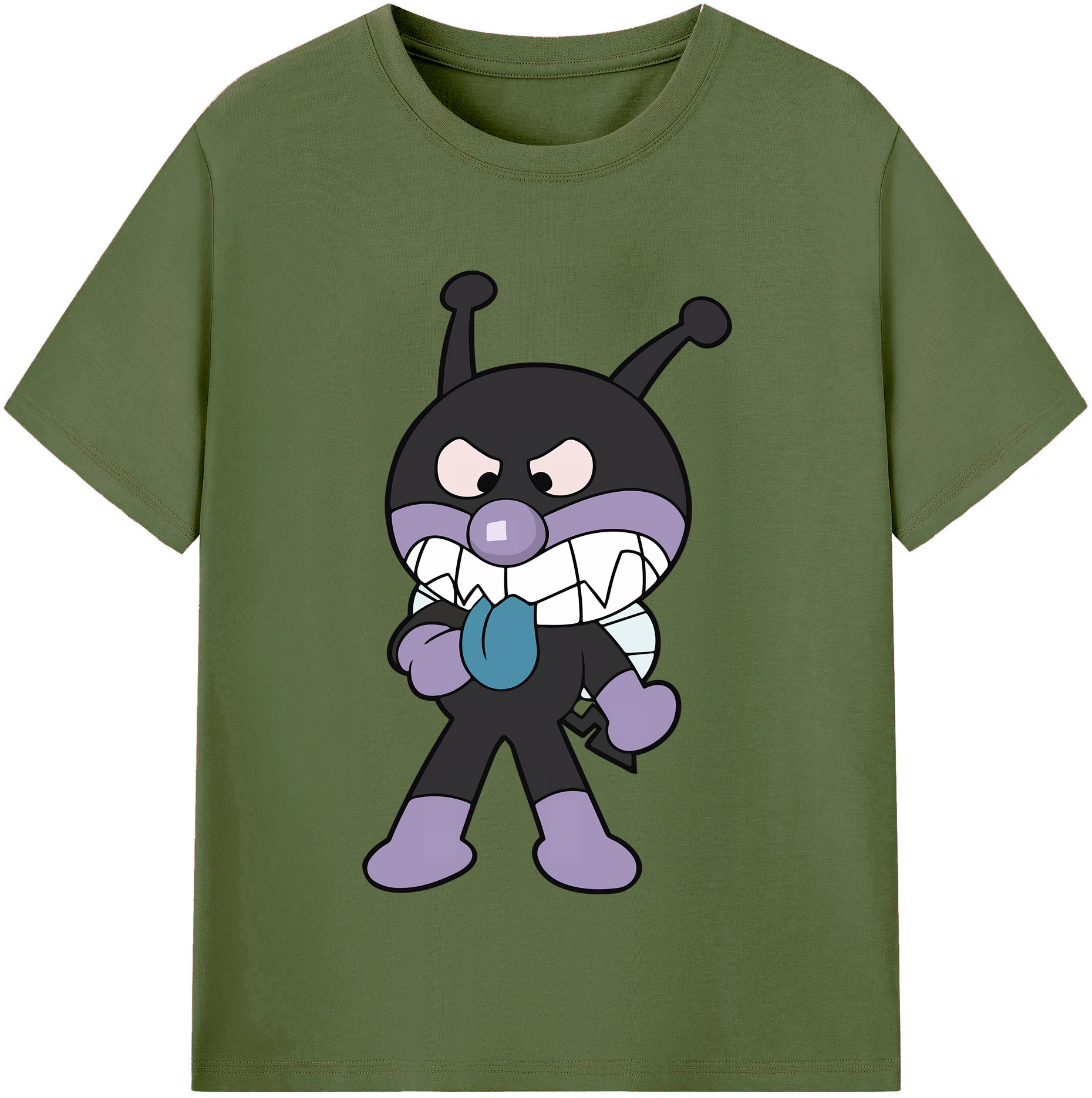 （画像用） アンパンマン Anpanman 綿100％半袖Tシャツ（フロントプリント）